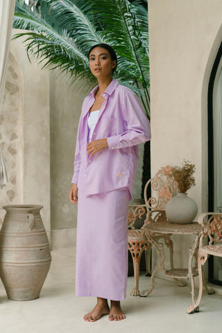 Relaxed Soleil Shirt in Lilac
