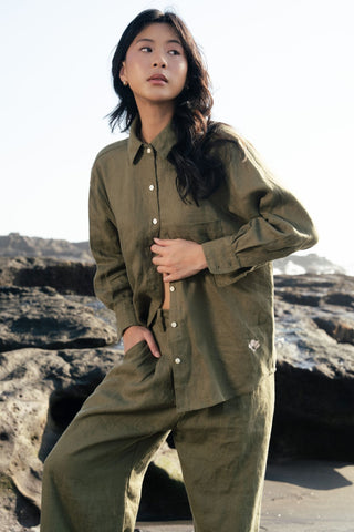 Relaxed Soleil Shirt in Olive