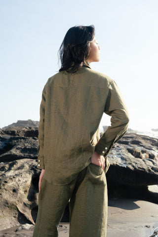 Relaxed Soleil Shirt in Olive