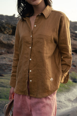 Relaxed Soleil Shirt in Bistre