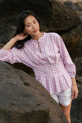 Layla Blouse in Dragonfruit