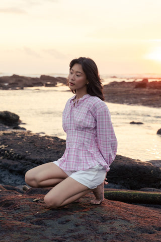 Layla Blouse in Dragonfruit