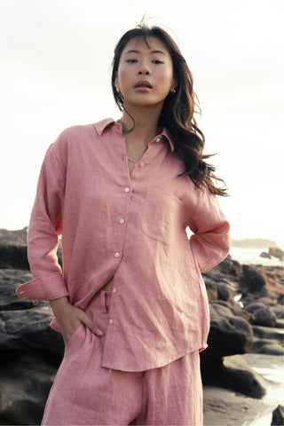 Relaxed Soleil Shirt in Rose