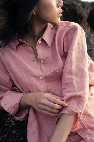Relaxed Soleil Shirt in Rose