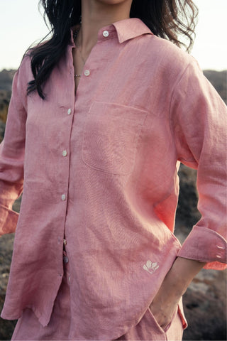 Relaxed Soleil Shirt in Rose