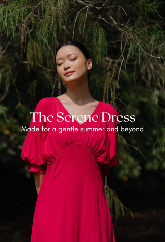 The Serene Dress: Made for a gentle summer and beyond.