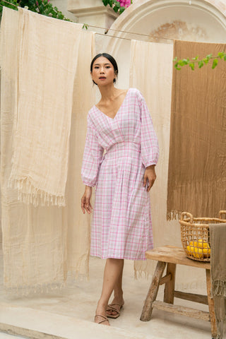 Luna Dress in Dragon Fruit