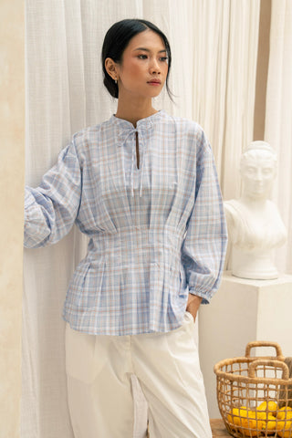 Layla Blouse in Sky [Pre-order]