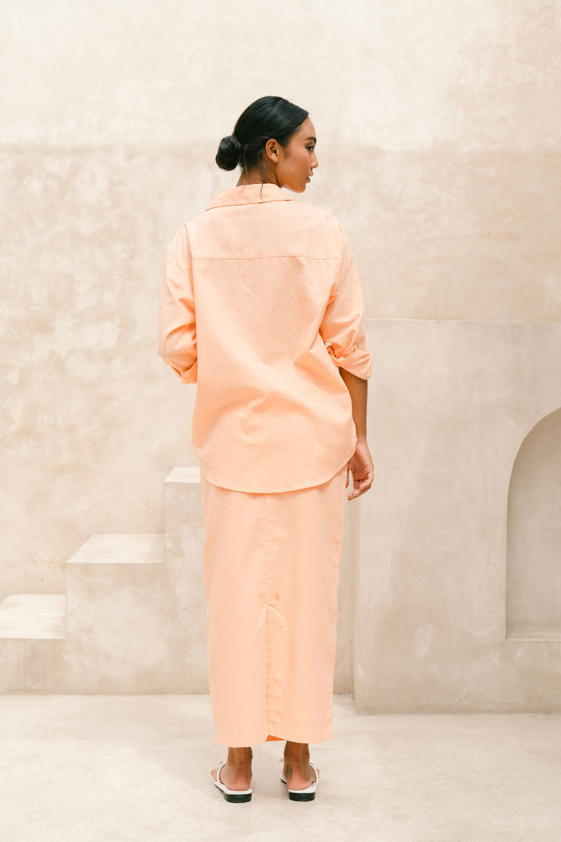 Relaxed Soleil Shirt in Peach