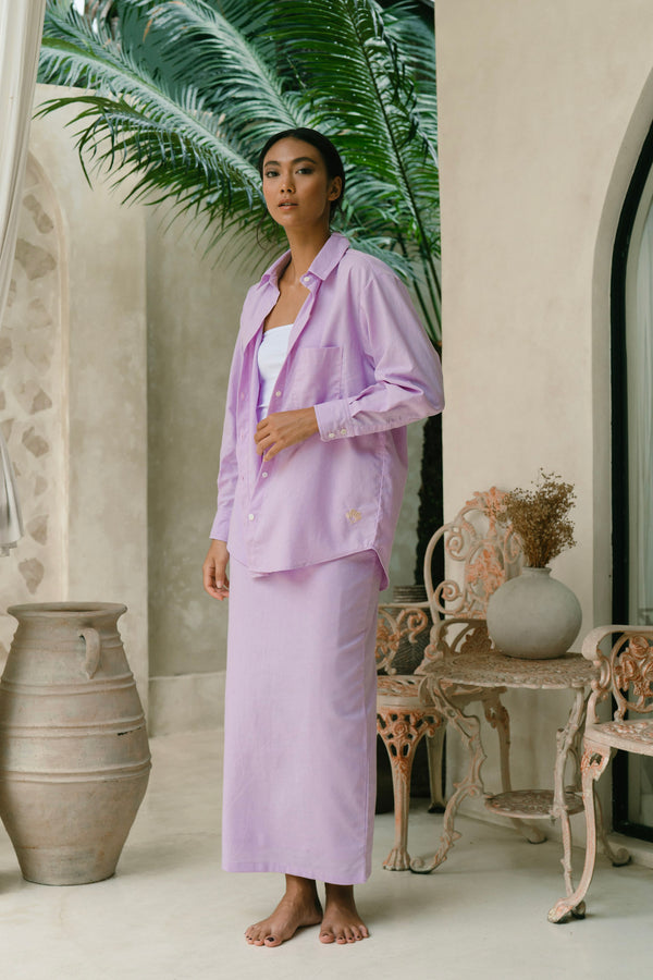 Relaxed Soleil Shirt in Lilac