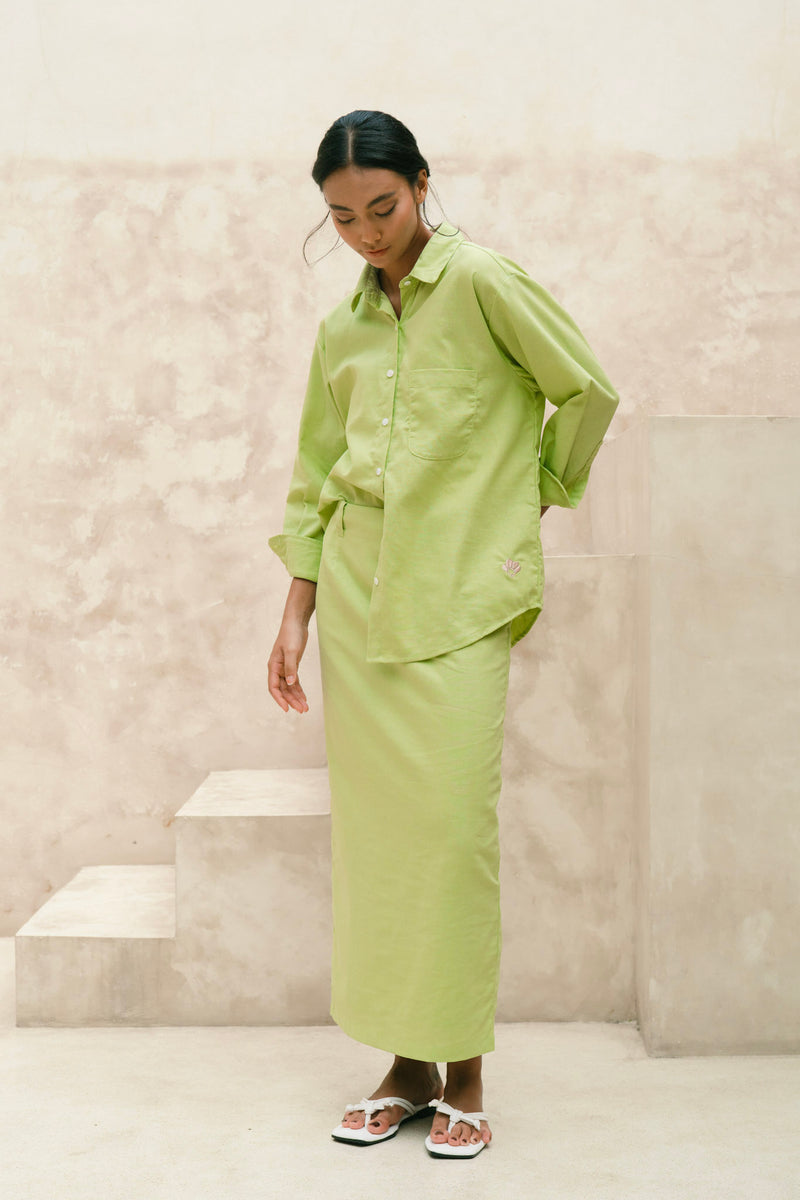 Relaxed Soleil Shirt in Matcha