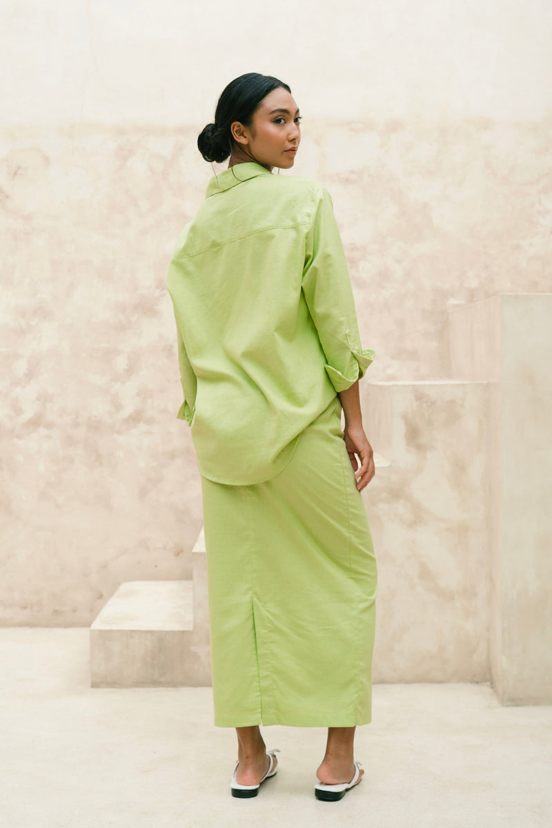 Relaxed Soleil Shirt in Matcha