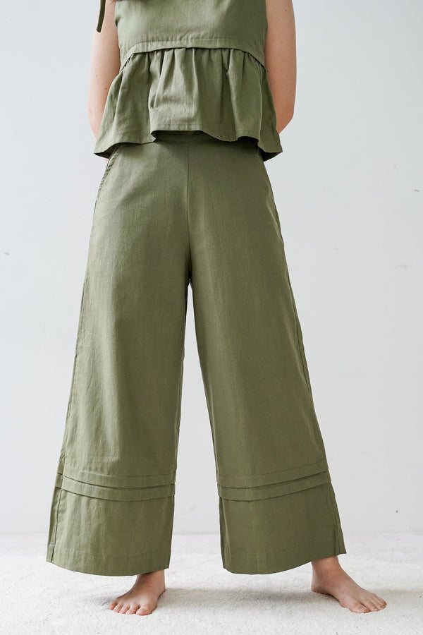 Harmony Pants in Olive - The Soleil Girl
